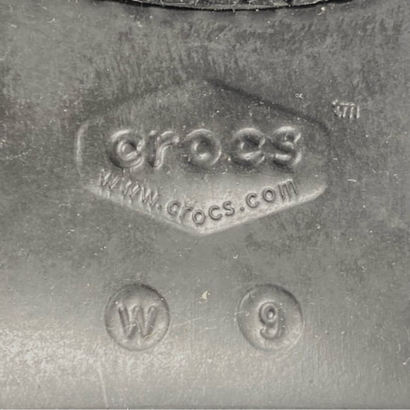 Crocs Neria Pro II Womens Size 9 Shoes Black Rubber Dual Comfort Clogs - Picture 9 of 9